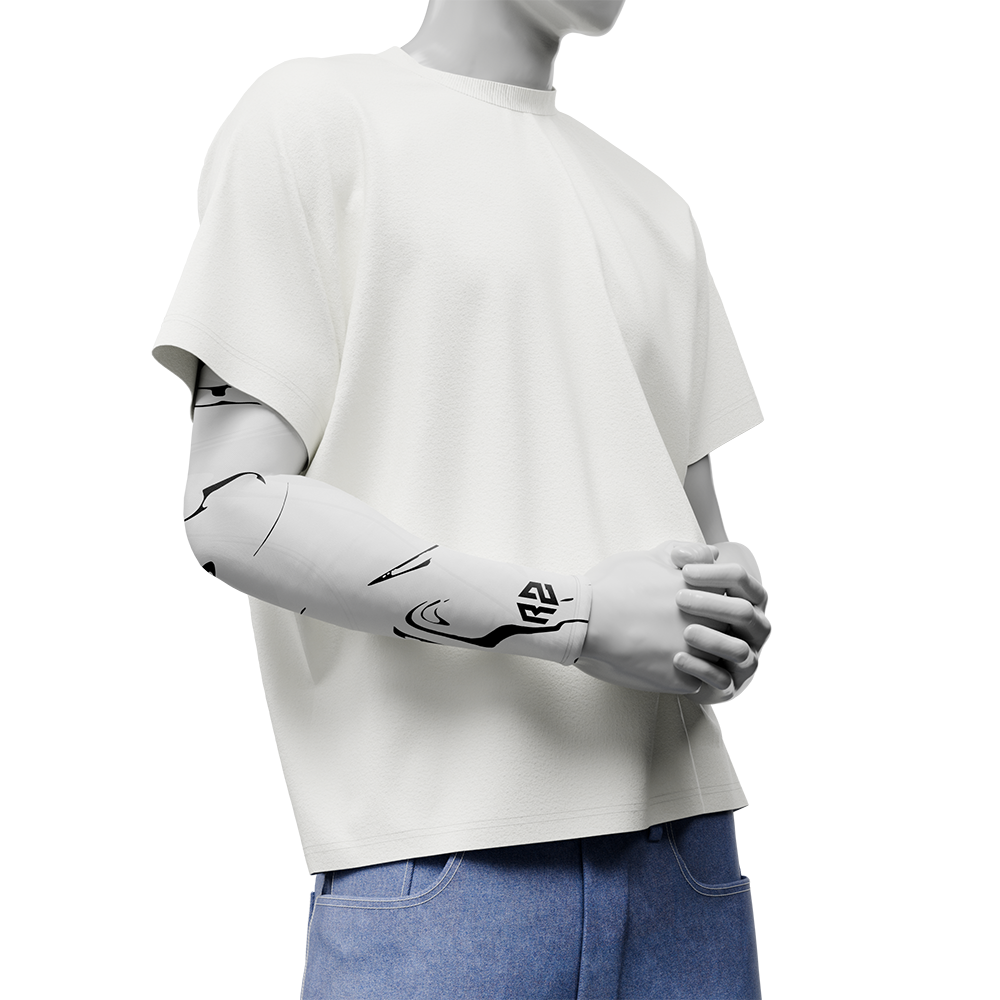 RZ Arm Sleeve - White & Black Edition