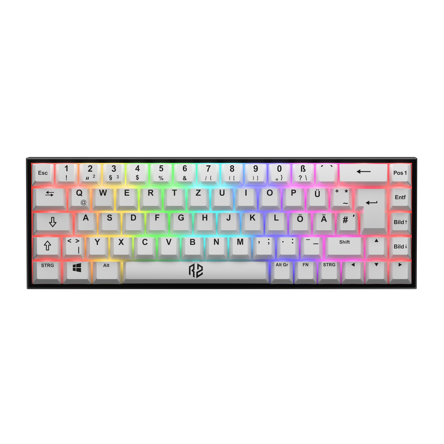 RZ Gaming Keyboard - RZ 65 HE White