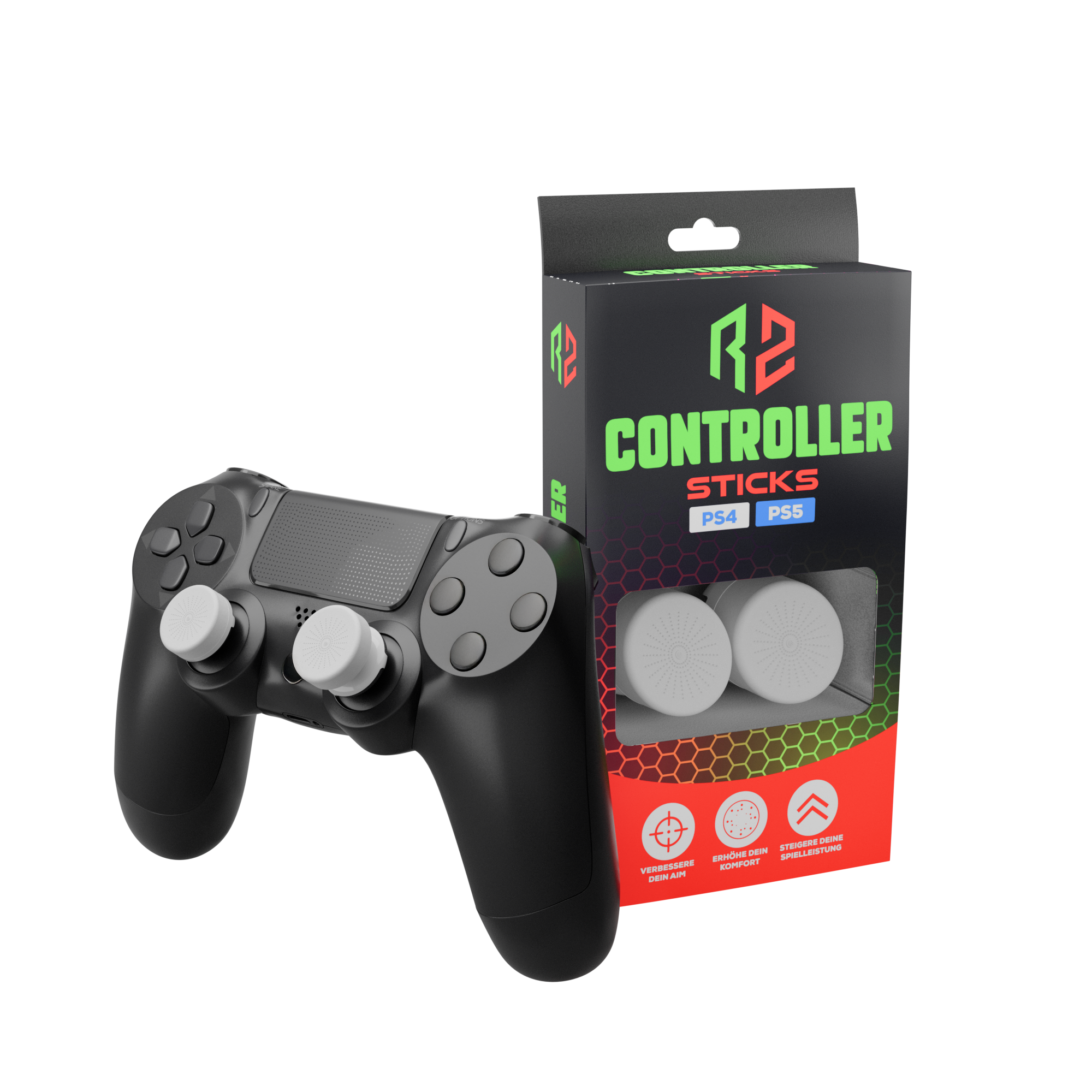 RZ Controller Sticks White - (PS4/PS5)