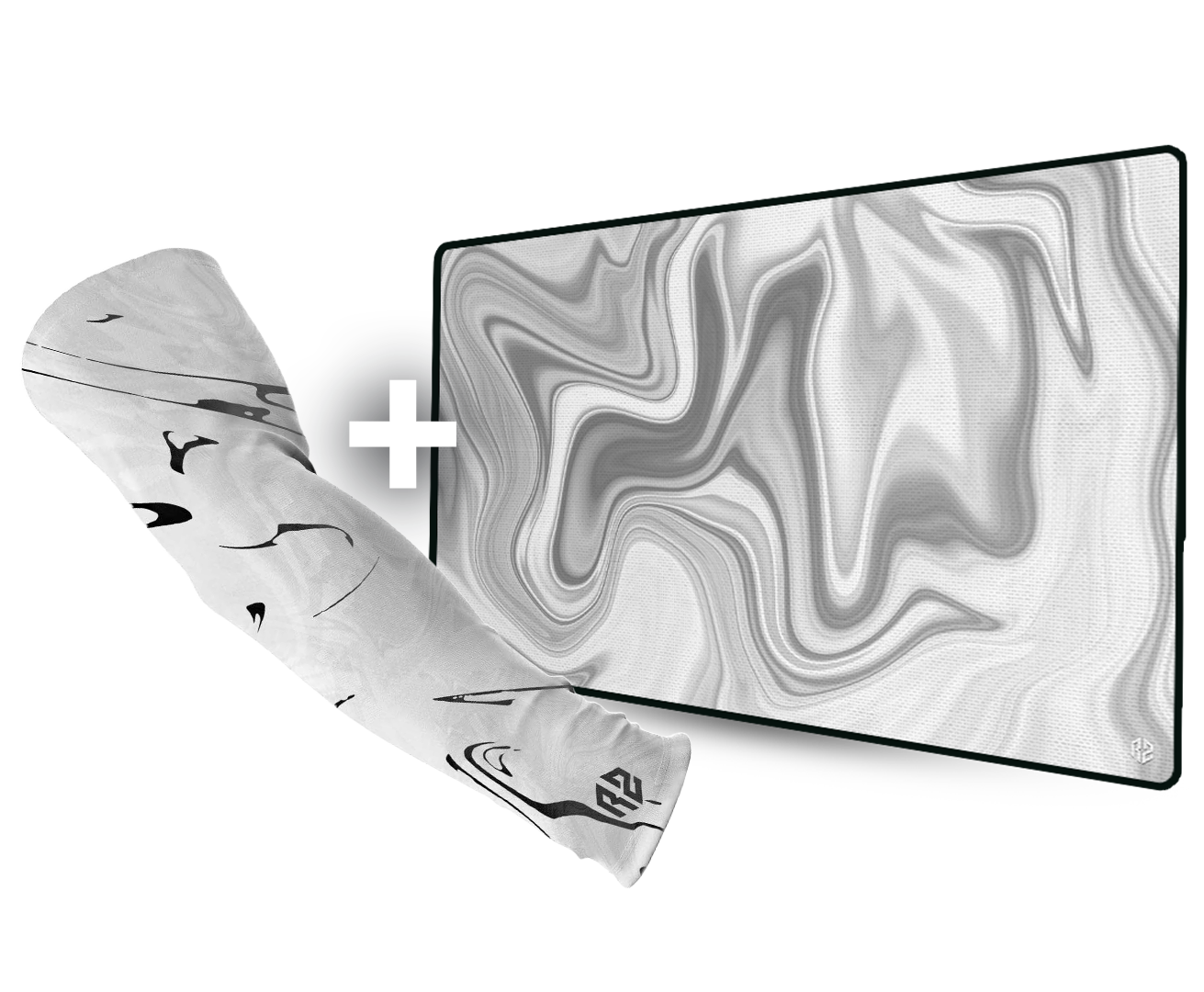 RZ WHITE BUNDLE - Mousepad (Speed) + Arm Sleeve