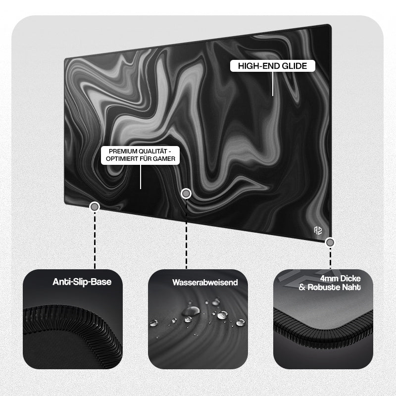 RZ Mousepad Liquid Black - Speed