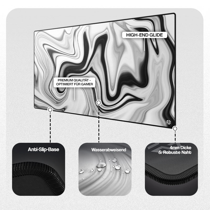 RZ Mousepad Liquid Black & White - Control