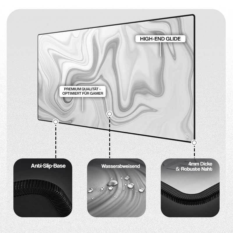 RZ Mousepad Liquid White - Speed