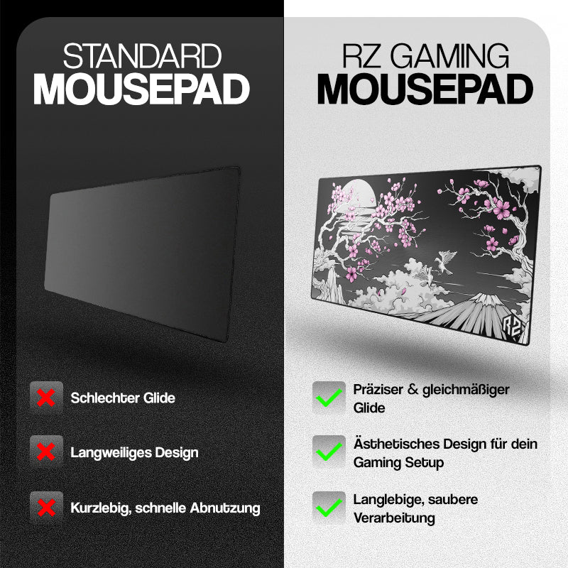 RZ Mousepad Sakura Black - Speed