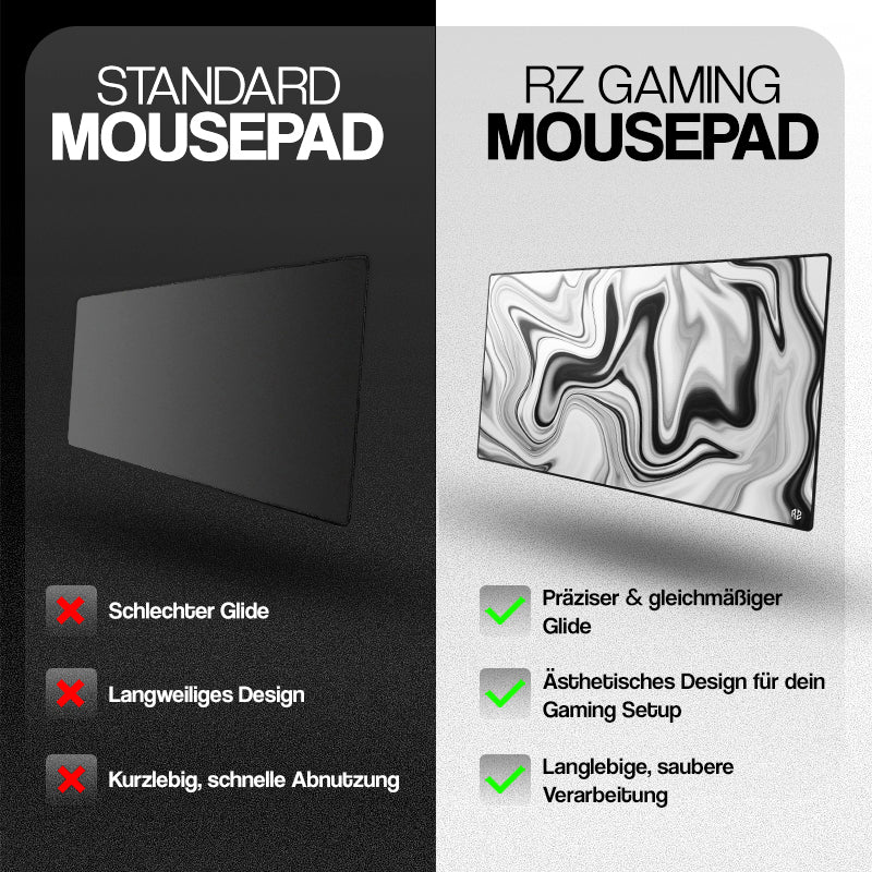 RZ Mousepad Liquid Black & White - Speed